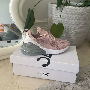 Nike Air Max 270 Pink Oxford Metallic Silver Sneakers